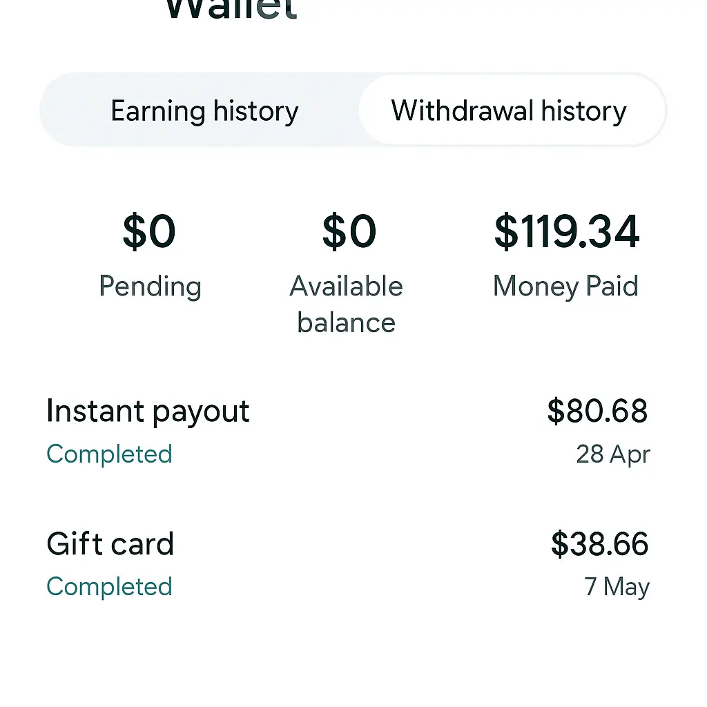 benjamin payout proof screenshot