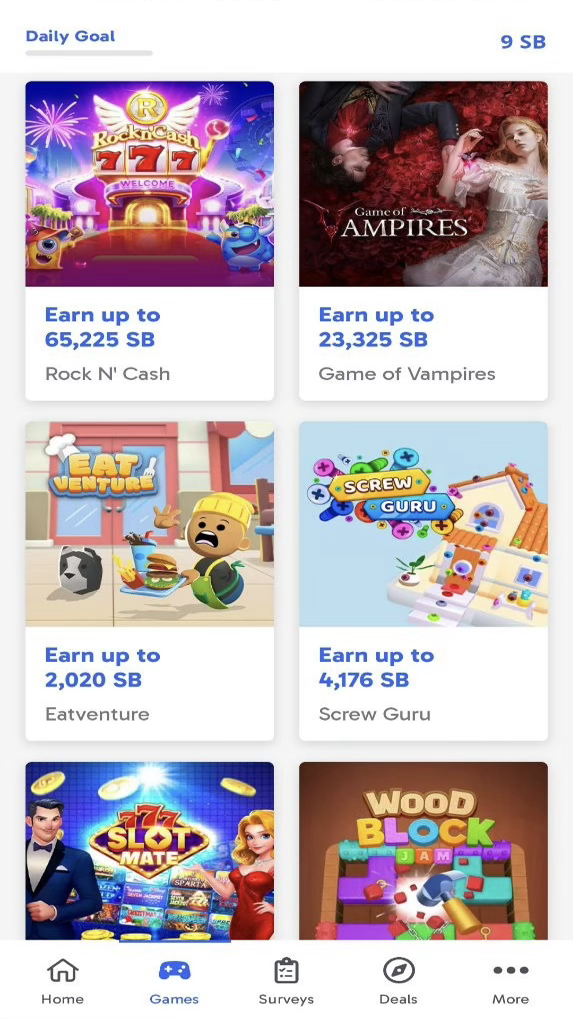 High-paying game offer on Swagbucks — example 5