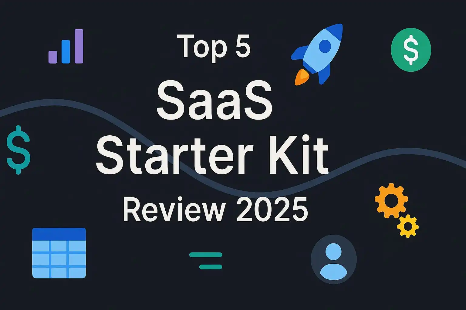 Comparison of SaaS starter kits showing code and UI components